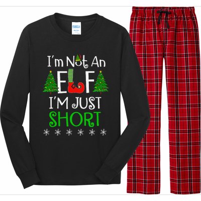 Im Not An Elf Just Short Funny Christmas Xmas Long Sleeve Pajama Set