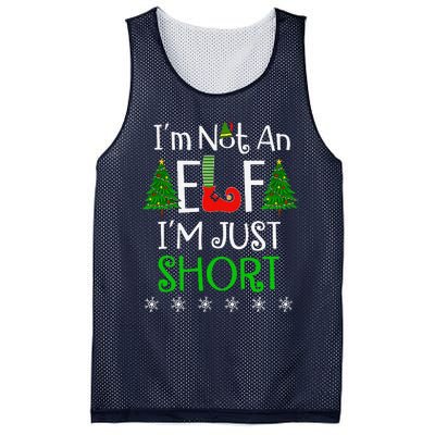 Im Not An Elf Just Short Funny Christmas Xmas Mesh Reversible Basketball Jersey Tank