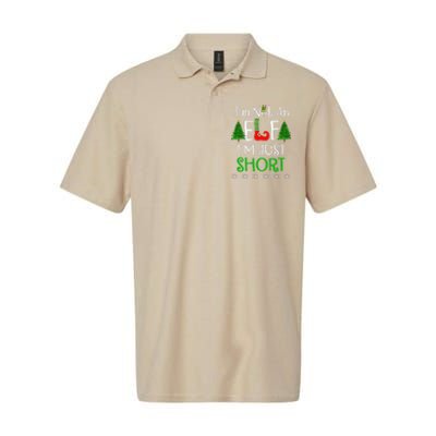 Im Not An Elf Just Short Funny Christmas Xmas Softstyle Adult Sport Polo