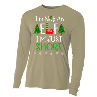 Im Not An Elf Just Short Funny Christmas Xmas Cooling Performance Long Sleeve Crew