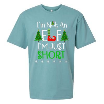 Im Not An Elf Just Short Funny Christmas Xmas Sueded Cloud Jersey T-Shirt