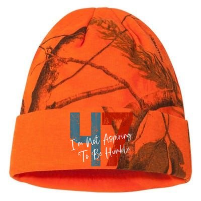 IM Not Aspiring To Be Humble Kamala Harris 47 Kati Licensed 12" Camo Beanie