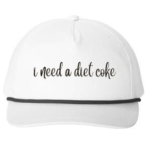 I Need A Diet Co Ke Snapback Five-Panel Rope Hat