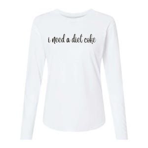 I Need A Diet Co Ke Womens Cotton Relaxed Long Sleeve T-Shirt