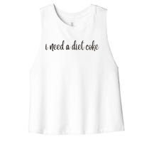 I Need A Diet Co Ke Women's Racerback Cropped Tank