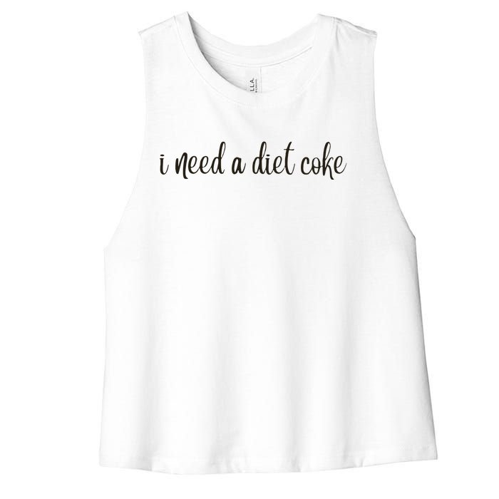 I Need A Diet Co Ke Women's Racerback Cropped Tank