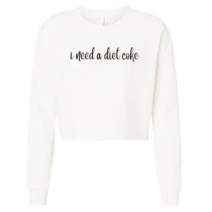 I Need A Diet Co Ke Cropped Pullover Crew