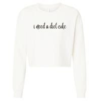 I Need A Diet Co Ke Cropped Pullover Crew