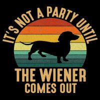 It’s Not A Party Until Wiener Comes Out, Funny Dachshund Hoodie