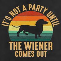 It’s Not A Party Until Wiener Comes Out, Funny Dachshund 25L Jumbo Tote