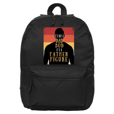 Its Not A Dad Bod Its A Father Figure Vintage Stripes Fathers Day 16 in Basic Backpack