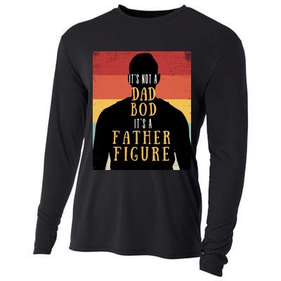 Its Not A Dad Bod Its A Father Figure Vintage Stripes Fathers Day Cooling Performance Long Sleeve Crew