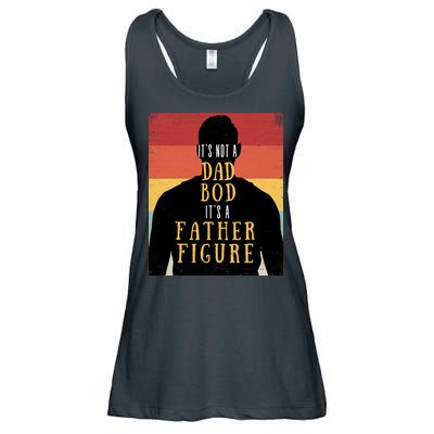 Its Not A Dad Bod Its A Father Figure Vintage Stripes Fathers Day Ladies Essential Flowy Tank
