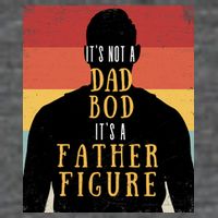 Its Not A Dad Bod Its A Father Figure Vintage Stripes Fathers Day Flat Bill Trucker Hat