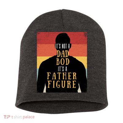 Its Not A Dad Bod Its A Father Figure Vintage Stripes Fathers Day Short Acrylic Beanie