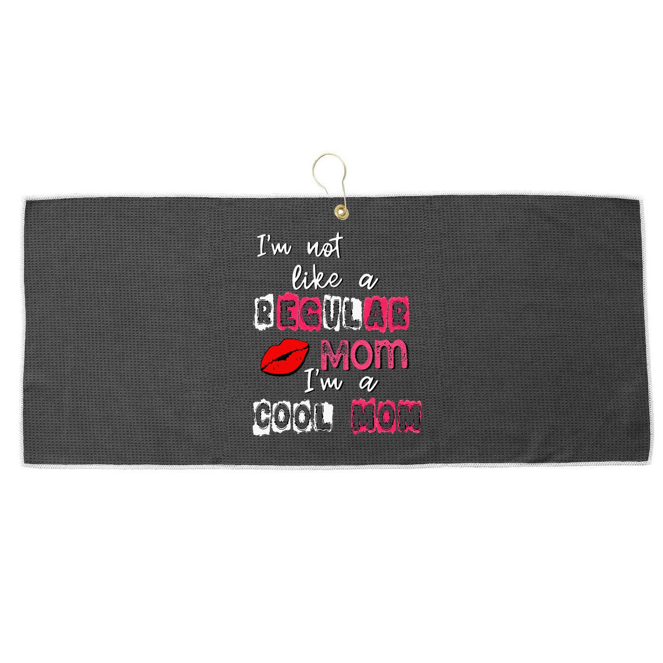 Im Not A Regular Mom Im A Cool Mom Large Microfiber Waffle Golf Towel