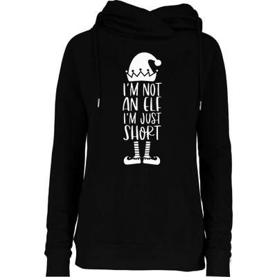 I'm Not An Elf I'm Just Short Family Matching Christmas Xmas Womens Funnel Neck Pullover Hood