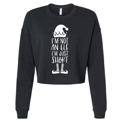 I'm Not An Elf I'm Just Short Family Matching Christmas Xmas Cropped Pullover Crew