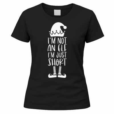 I'm Not An Elf I'm Just Short Family Matching Christmas Xmas Women's T-Shirt