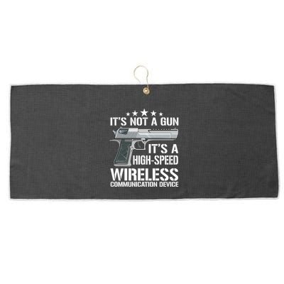 Its Not A Gun Meme Funny Gift Funny Its Not A Gun Cool Gift Large Microfiber Waffle Golf Towel