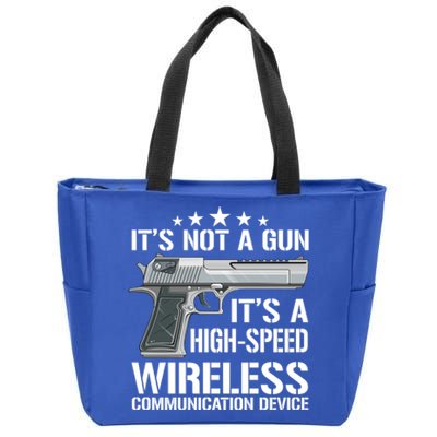 Its Not A Gun Meme Funny Gift Funny Its Not A Gun Cool Gift Zip Tote Bag