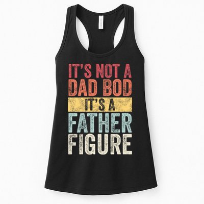 ItS Not A Dad Bod ItS A Father Figure Funny Retro Vintage Womens Tank Top