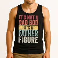 ItS Not A Dad Bod ItS A Father Figure Funny Retro Vintage Tank Top
