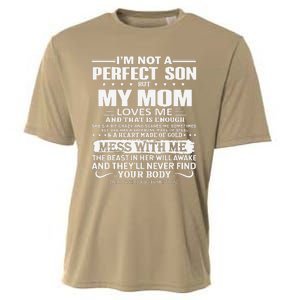 I'm Not A Perfect Son But My Crazy Mom Loves Me Mother's Day Cooling Performance Crew T-Shirt