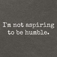 IM Not Aspiring To Be Humble Powerful Messages Cotton Canvas Backpack