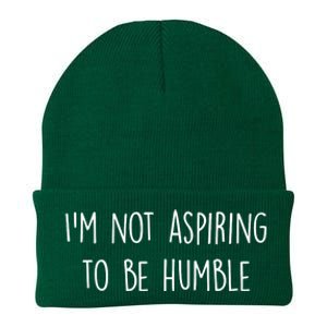 IM Not Aspiring To Be Humble Great Message Knit Cap Winter Beanie