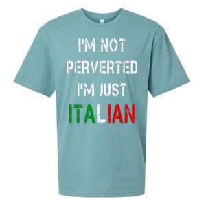 I'm Not A Perverted I'm Just Italian   Sueded Cloud Jersey T-Shirt