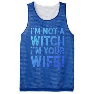 Im Not A Witch Im Your Wife Funny Halloween Gift Mesh Reversible Basketball Jersey Tank