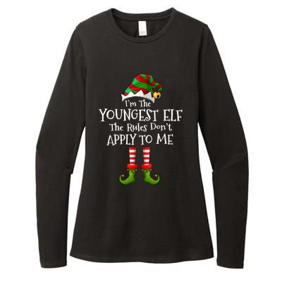 IM Not An Elf Im Just Short Funny Christmas Matching Family Womens CVC Long Sleeve Shirt