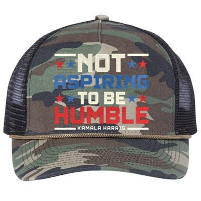 IM Not Aspiring To Be Humble Kamala Harris 47 Retro Rope Trucker Hat Cap