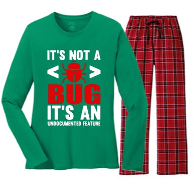 Its Not A Bug Women's Long Sleeve Flannel Pajama Set 