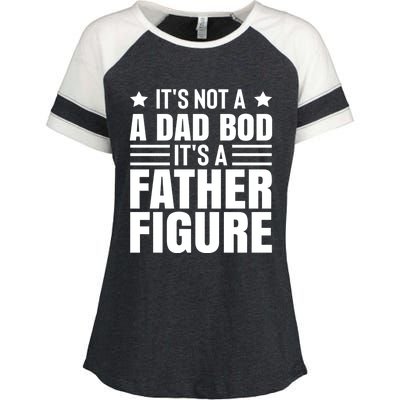 ItS Not A Dad Bod ItS A Father Figure Great Gift Enza Ladies Jersey Colorblock Tee