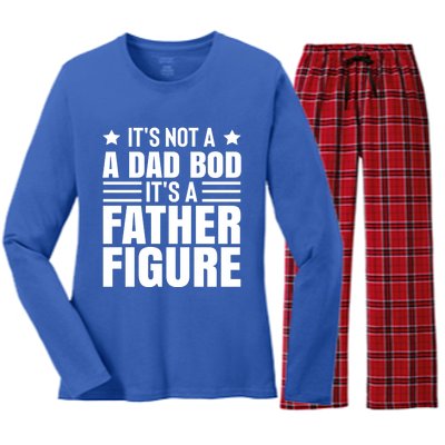 ItS Not A Dad Bod ItS A Father Figure Great Gift Women's Long Sleeve Flannel Pajama Set 