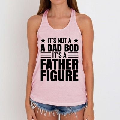 ItS Not A Dad Bod ItS A Father Figure Great Gift Women's Knotted Racerback Tank