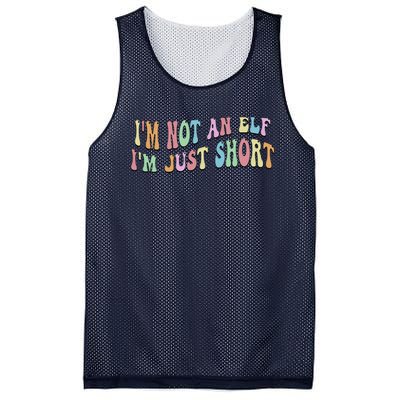 Im Not An Elf Just Short Funny Christmas Xmas Mesh Reversible Basketball Jersey Tank