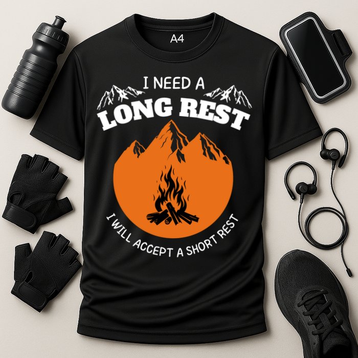 I Need A Long Rest I Will Accept A Short Rest Cooling Performance Crew T-Shirt