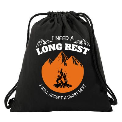 I Need A Long Rest I Will Accept A Short Rest Drawstring Bag