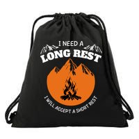 I Need A Long Rest I Will Accept A Short Rest Drawstring Bag