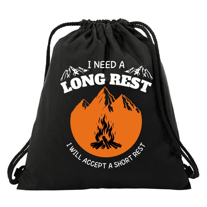 I Need A Long Rest I Will Accept A Short Rest Drawstring Bag