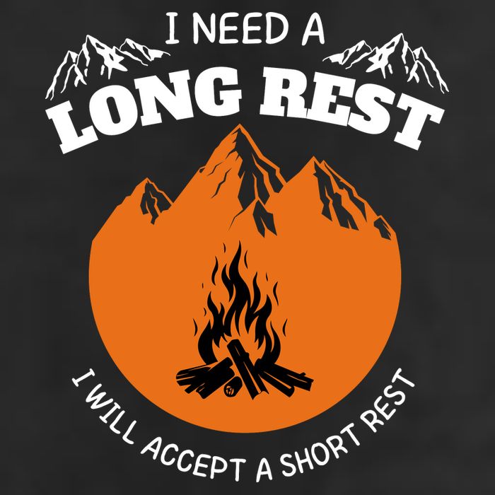 I Need A Long Rest I Will Accept A Short Rest 25L Jumbo Tote