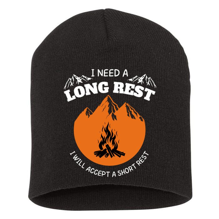 I Need A Long Rest I Will Accept A Short Rest Short Acrylic Beanie