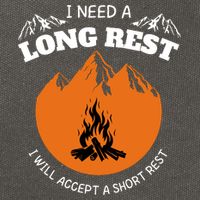I Need A Long Rest I Will Accept A Short Rest Cotton Canvas Backpack
