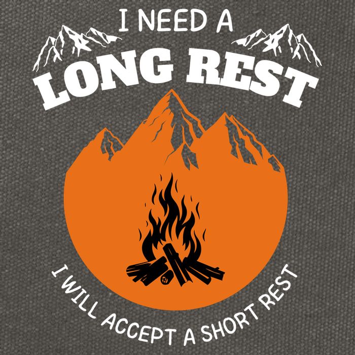 I Need A Long Rest I Will Accept A Short Rest Cotton Canvas Backpack