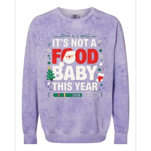 Its Not A Food Baby This Year Xmas 2028 Christmas Pregnancy Colorblast Crewneck Sweatshirt