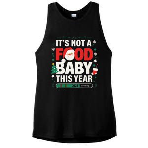 Its Not A Food Baby This Year Xmas 2028 Christmas Pregnancy Ladies PosiCharge Tri-Blend Wicking Tank