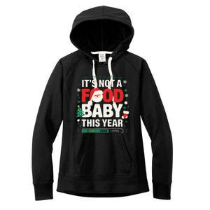 Its Not A Food Baby This Year Xmas 2028 Christmas Pregnancy Women's Fleece Hoodie